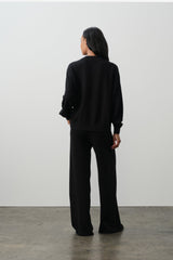 BIANKA COTTON CASHMERE CREWNECK PULLOVER