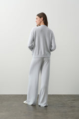 BIANKA COTTON CASHMERE CREWNECK PULLOVER