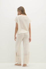 SAVANNAH CASHMERE OFF THE SHOULDER TEE