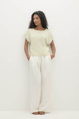 SAVANNAH CASHMERE OFF THE SHOULDER TEE