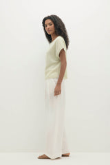 SAVANNAH CASHMERE OFF THE SHOULDER TEE