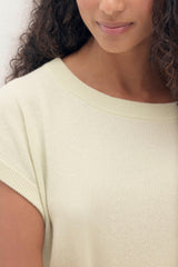 SAVANNAH CASHMERE OFF THE SHOULDER TEE
