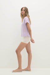 SAVANNAH CASHMERE OFF THE SHOULDER TEE