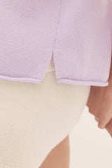 SAVANNAH CASHMERE OFF THE SHOULDER TEE