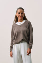 HARLYN CASHMERE V-NECK SWEATER