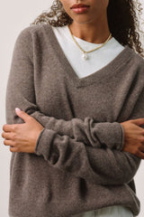 HARLYN CASHMERE V-NECK SWEATER