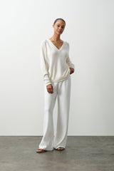 HARLYN CASHMERE V-NECK SWEATER