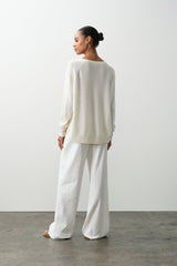 HARLYN CASHMERE V-NECK SWEATER