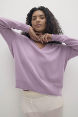 HARLYN CASHMERE V-NECK SWEATER