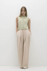 EMMALINE BUTTON-UP CASHMERE SWEATER VEST