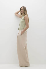 EMMALINE BUTTON-UP CASHMERE SWEATER VEST