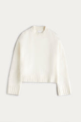 FEDERICA BRUSHED CASHMERE CREWNECK