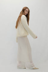 FEDERICA BRUSHED CASHMERE CREWNECK