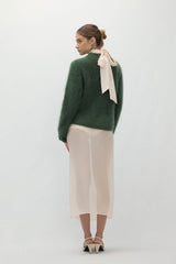 FEDERICA BRUSHED CASHMERE CREWNECK