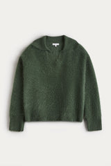 EVELINA BRUSHED CASHMERE POLO