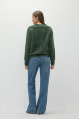 EVELINA BRUSHED CASHMERE POLO