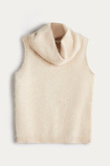 CHIARA SLEEVELESS TURTLENECK SWEATER