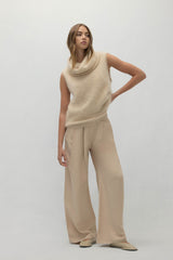 CHIARA SLEEVELESS TURTLENECK SWEATER