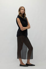 CHIARA SLEEVELESS TURTLENECK SWEATER