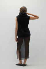 CHIARA SLEEVELESS TURTLENECK SWEATER