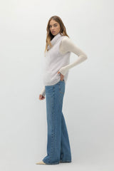 CHIARA SLEEVELESS TURTLENECK SWEATER