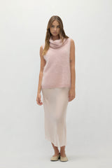 CHIARA SLEEVELESS TURTLENECK SWEATER