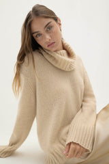 MARTINA CLOUD SPUN CASHMERE TURTLENECK