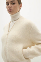STEFANIA TERRY BOMBER JACKET