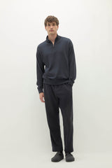 RONAN COTTON CASHMERE HALF-ZIP