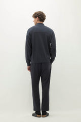 RONAN COTTON CASHMERE HALF-ZIP