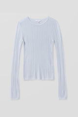 MABLE TRELLIS LONG SLEEVE CASHMERE TEE