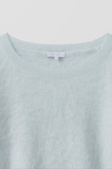 DOVE BRUSHED CASHMERE OFF THE SHOULDER SWEATER