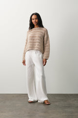 DAISY HAND-KNIT CREWNECK