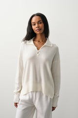IMOGEN FEATHERWEIGHT CASHMERE POLO
