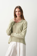 IMOGEN FEATHERWEIGHT CASHMERE POLO