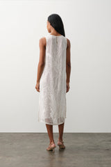 GILLIAN FLORAL SILK CHIFFON MIDI DRESS