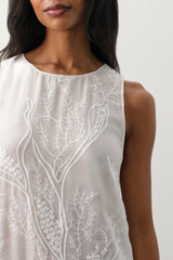 GILLIAN FLORAL SILK CHIFFON MIDI DRESS