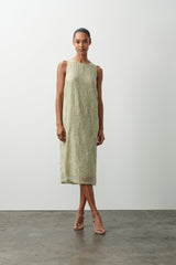 GILLIAN FLORAL SILK CHIFFON MIDI DRESS