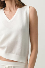 LYRA COTTON CASHMERE VEST