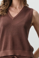 LYRA COTTON CASHMERE VEST