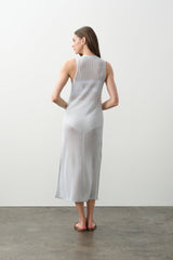 THEA COTTON CASHMERE MIDI DRESS