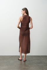 THEA COTTON CASHMERE MIDI DRESS