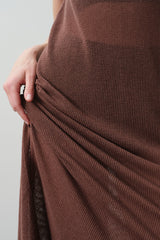THEA COTTON CASHMERE MIDI DRESS