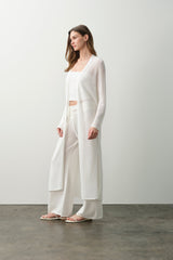 KEALA COTTON CASHMERE LONGLINE CARDIGAN