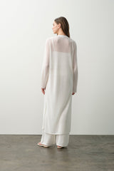 KEALA COTTON CASHMERE LONGLINE CARDIGAN