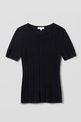 ETTA TRELLIS CASHMERE TEE
