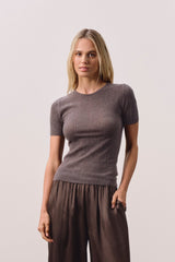 ETTA TRELLIS CASHMERE TEE