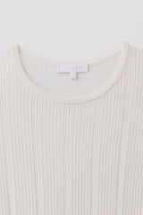ETTA TRELLIS CASHMERE TEE
