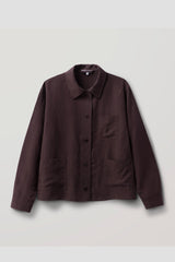 ANTONIA SILK LINEN CHORE COAT