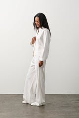 FRANCES SILK LINEN WIDE LEG PANT